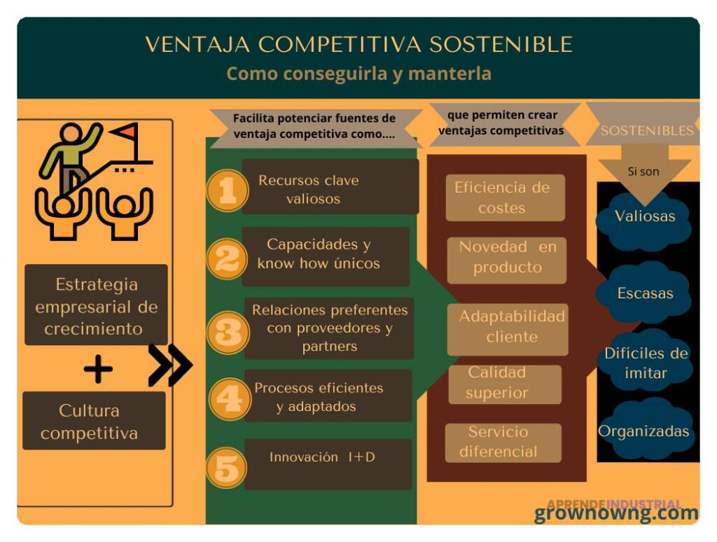 Cómo construir una ventaja competitiva sostenible