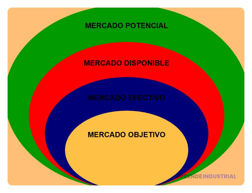 Diferencias entre mercado objetivo y mercado total explicado