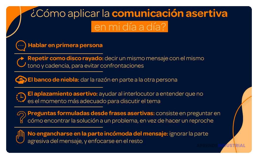 que tecnicas usar para mejorar la comunicacion asertiva